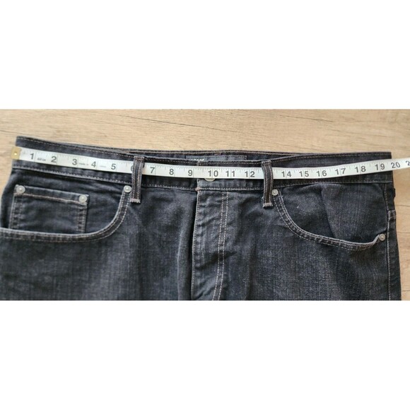 Old Navy Loose Fit Jeans Men’s 38x32 Black Denim Straight Leg - Picture 6 of 8
